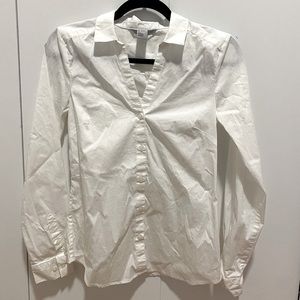 Size 2 H&M white button down long sleeve
